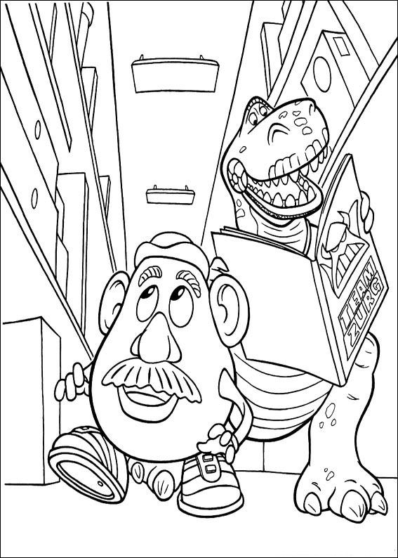 Plansa de colorat cu Toy Story 109 12